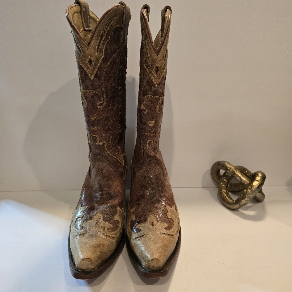Corral Women Leather Cowboy Boots Size 8.5M